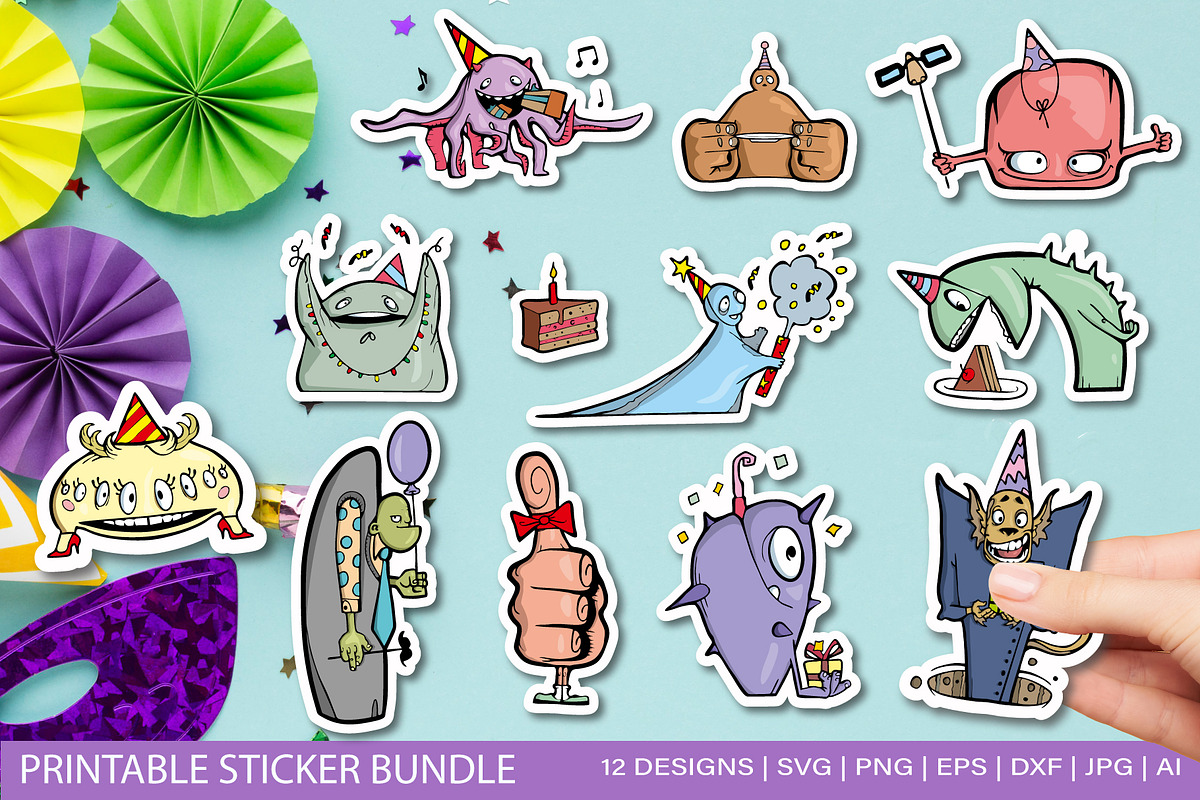 Huge sticker svg bundle, an Illustration by Tatti Graphic Studio
