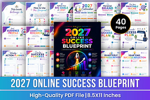 2027 Online Success Blueprint Kdp, a Stationery Template by Mustafiz