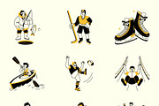 Sports Drawing Illustration Set, a Sport Illustration by Vectors Market (Thumbnail 8 of 9)