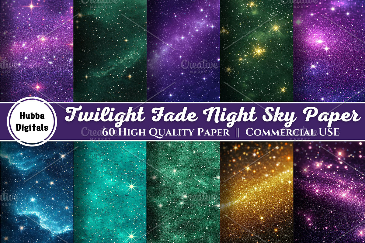 Twilight Fade Night Sky Paper, a Background Photo by HubbaDigitals (Photo 1 of 3)