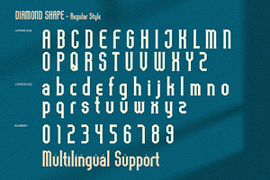 Diamond Shape - Serif Font