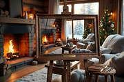 Cozy Christmas Cabin | Stock Photo, a Holiday Photo by Aura Canyon HQ (Thumbnail 4 of 6)