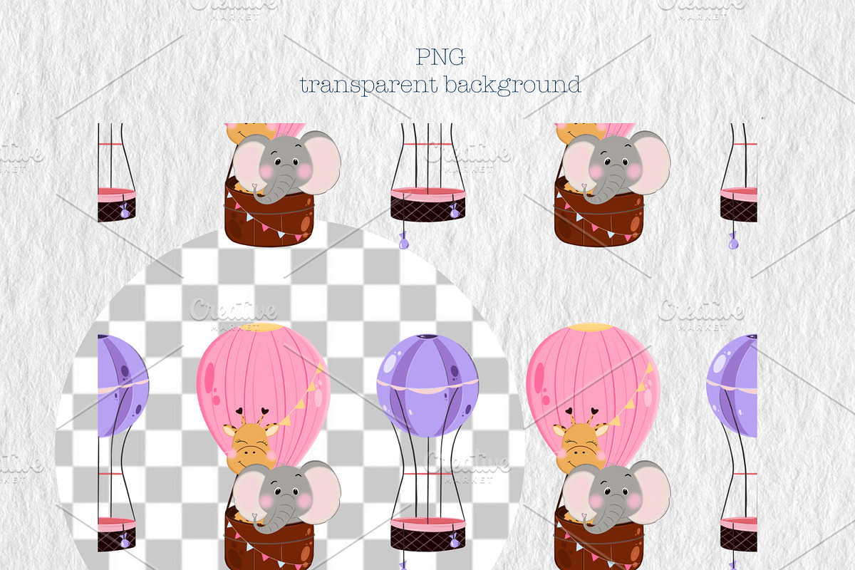 Hot Air Ballons Seamless Pattern, a Decorative Illustration by Oleksandra Illustrates (Photo 5 of 12)