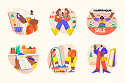Shopping and Sale Vector Set, a Person Illustration by Prosymbols (Thumbnail 8 of 9)