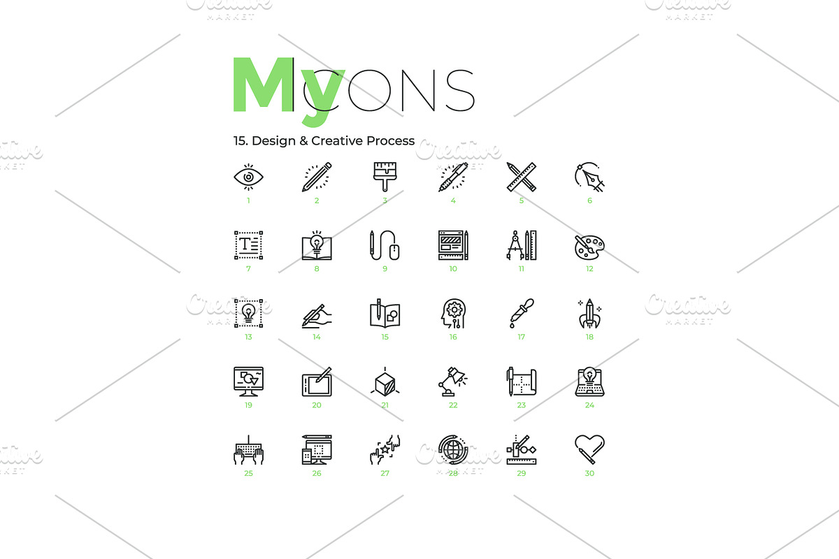 My Icons, an Outline Icon by Andrew Kras Design (Photo 22 of 38)