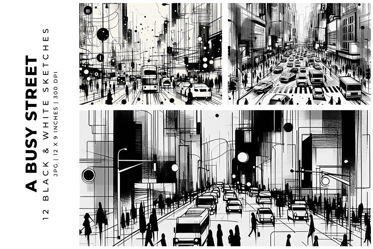 A Busy Street, a Decorative Illustration by Digital Art Creations (Photo 5 of 7)