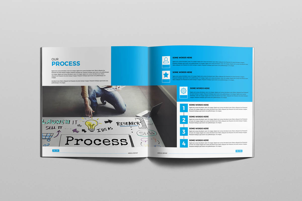 Square Annual Brochure, a Brochure Template by New Lines (Photo 9 of 13)