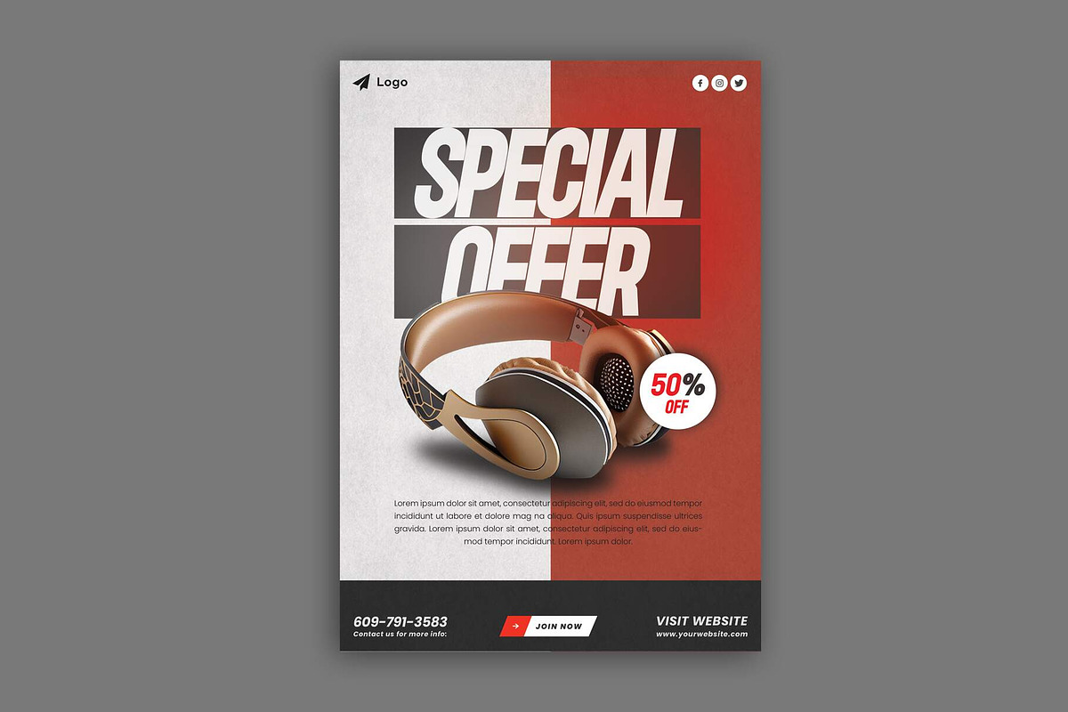 Product Sale Flyer Template, a Flyer Template by Saman Osama (Photo 1 of 2)