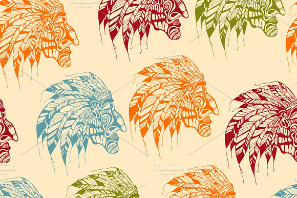 Vector Seamless Pattern With Bright