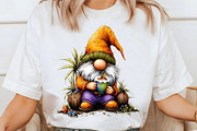 Whimsical Summer Gnome Clipart, an Illustration by designcity5 (Thumbnail 4 of 5)