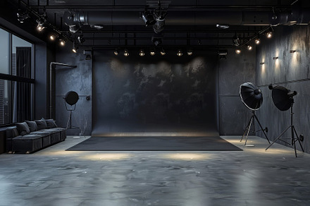 A spacious photography studio equipp, a Photo by Tanuart