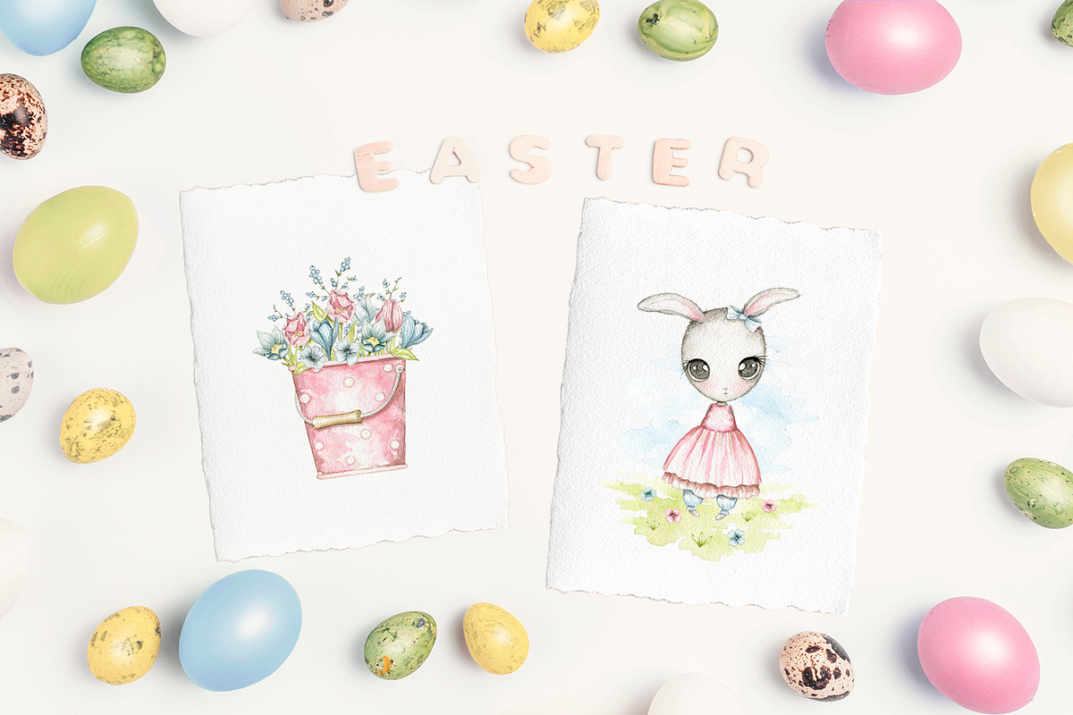 Watercolor Easter, an Animal Illustration by Mimomy (Photo 10 of 17)