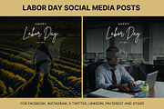 61 Labor day social media posts set, a Social Media Template by Walldecorated (Thumbnail 23 of 29)