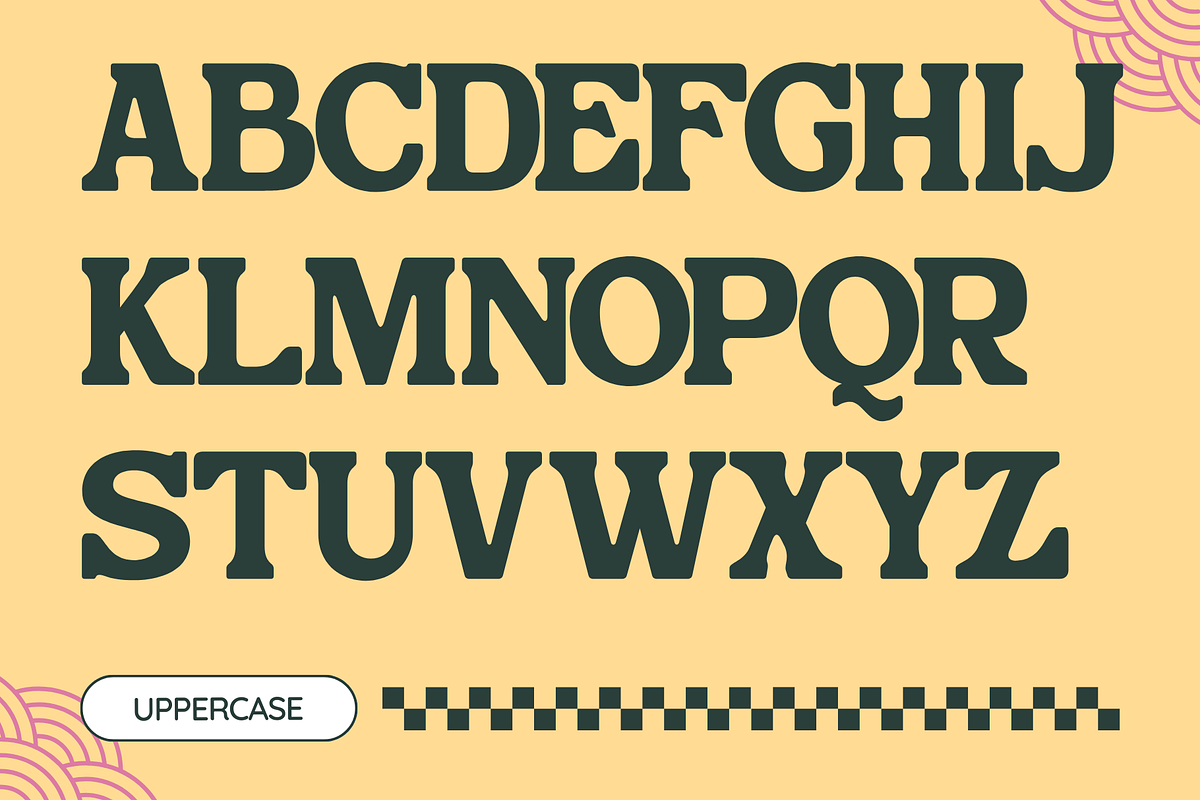 Bushi Retro - Food Logo Extrude Font, a Serif Font by Nirmana Visual (Photo 2 of 15)