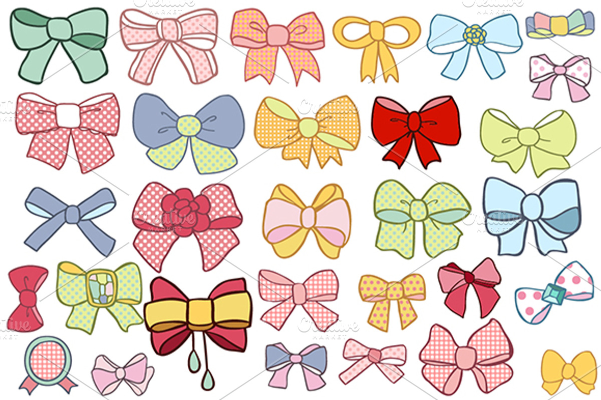 Bows clip-art