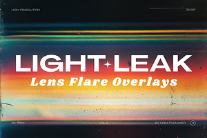 Light Leak Lens Flare Overlays Vol.4