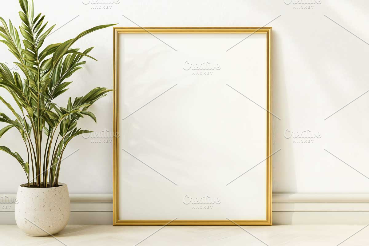 Empty Poster Frame in Interior, an Arts & Entertainment Photo by VetalStock (Photo 11 of 11)