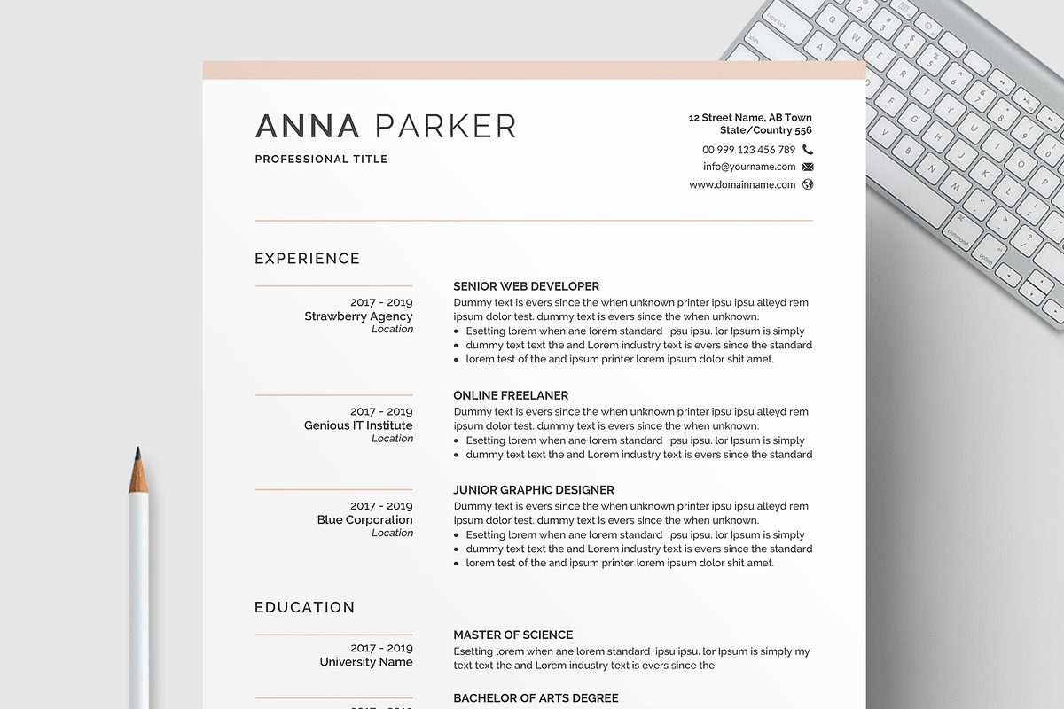 Resume/CV, a Resume Template by Creatune (Photo 3 of 4)