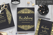 Luxury art cards set - vector, a Card Template by LineTale (Thumbnail 1 of 2)