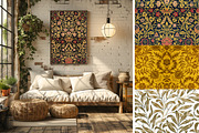 William Morris Ornament Pack 1, a Pattern Graphic by ARTOZEN DIGITAL (Thumbnail 3 of 16)
