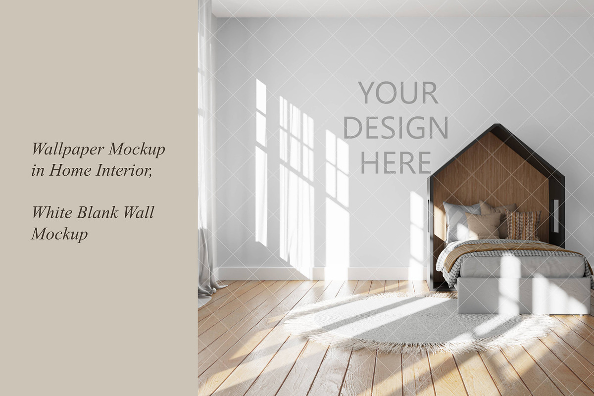 Nursery Wallpaper Mockup, a Product Mockup by MockupArtDesign (Photo 1 of 6)