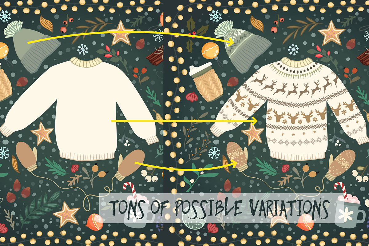 Folk Sweater Brushes for Photoshop, a Brush Add-On by SHMEL_Studio (Photo 3 of 7)