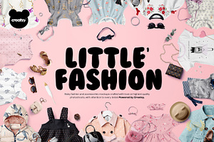 Little Fashion Apparel Mockup Bundle, a Hoody Mockup by creatsy5