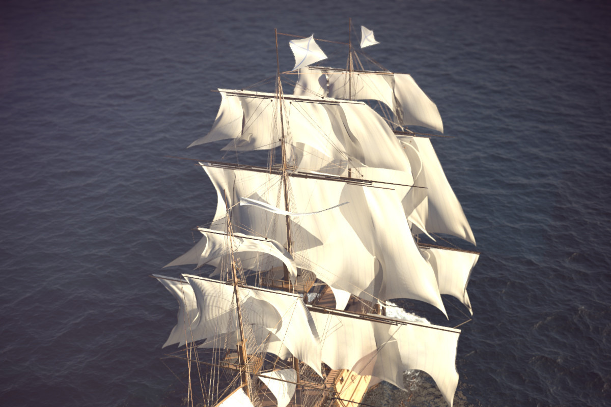 Ship Animated Sail, a Cars & Vehicle 3D Model by konstantin.ermolaev (Photo 3 of 8)