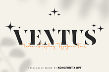 Ventus - Modern Display Typeface Fon