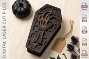 Halloween Coffin Box Bundle, an Object Graphic by WoodoraCut (Thumbnail 8 of 10)