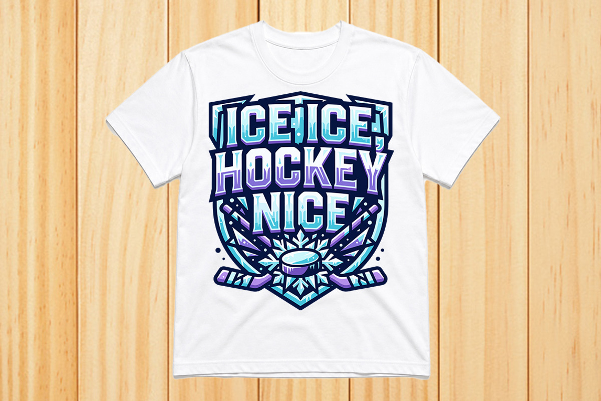 Hockey T-Shirt Design Graphic, an Object Graphic by balal (Photo 1 of 3)