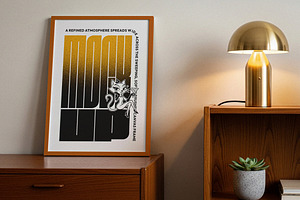 Wooden Picture Frame Mockup, a Product Mockup by Designer Dude
