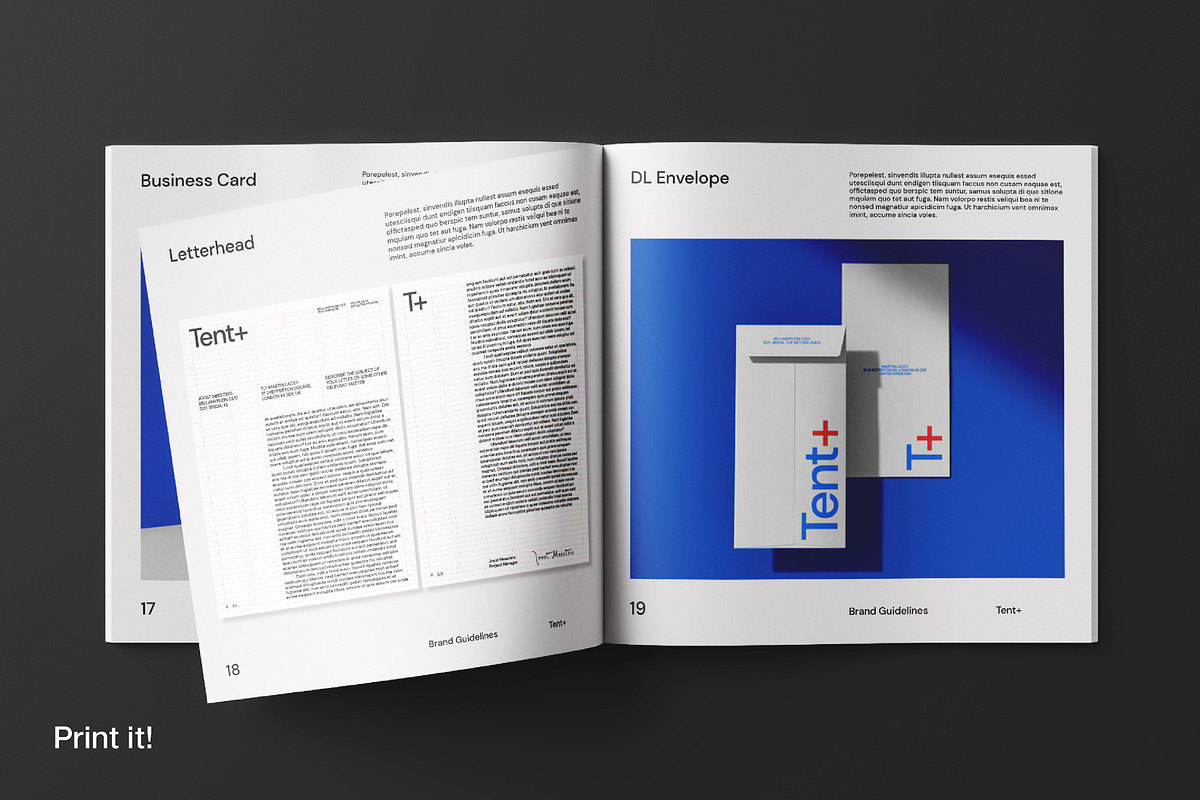 Square Brand Guideline Template, a Presentation Template by Fucina™ (Photo 10 of 11)