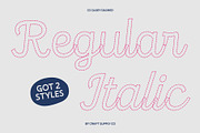 CS Casey Dashed, a Script Font by Craft Supply Co. (Thumbnail 3 of 8)