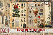 Book Witchcraft junk journal Pages, an Object Illustration by CraftArtStory (Thumbnail 1 of 7)