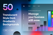 50 Translucent Style Dark Gradients, a Texture Graphic by Asylab (Thumbnail 20 of 20)