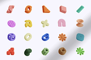 100 Fluffy 3D Elements, an Object Graphic by Tridimensi Pro (Thumbnail 9 of 18)