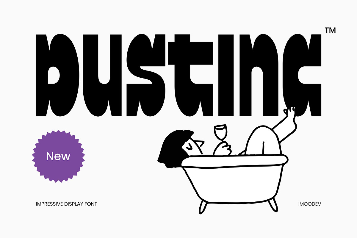 Dustinc - Playful Modern Font, a Sans Serif Font by Imoodev (Photo 1 of 5)