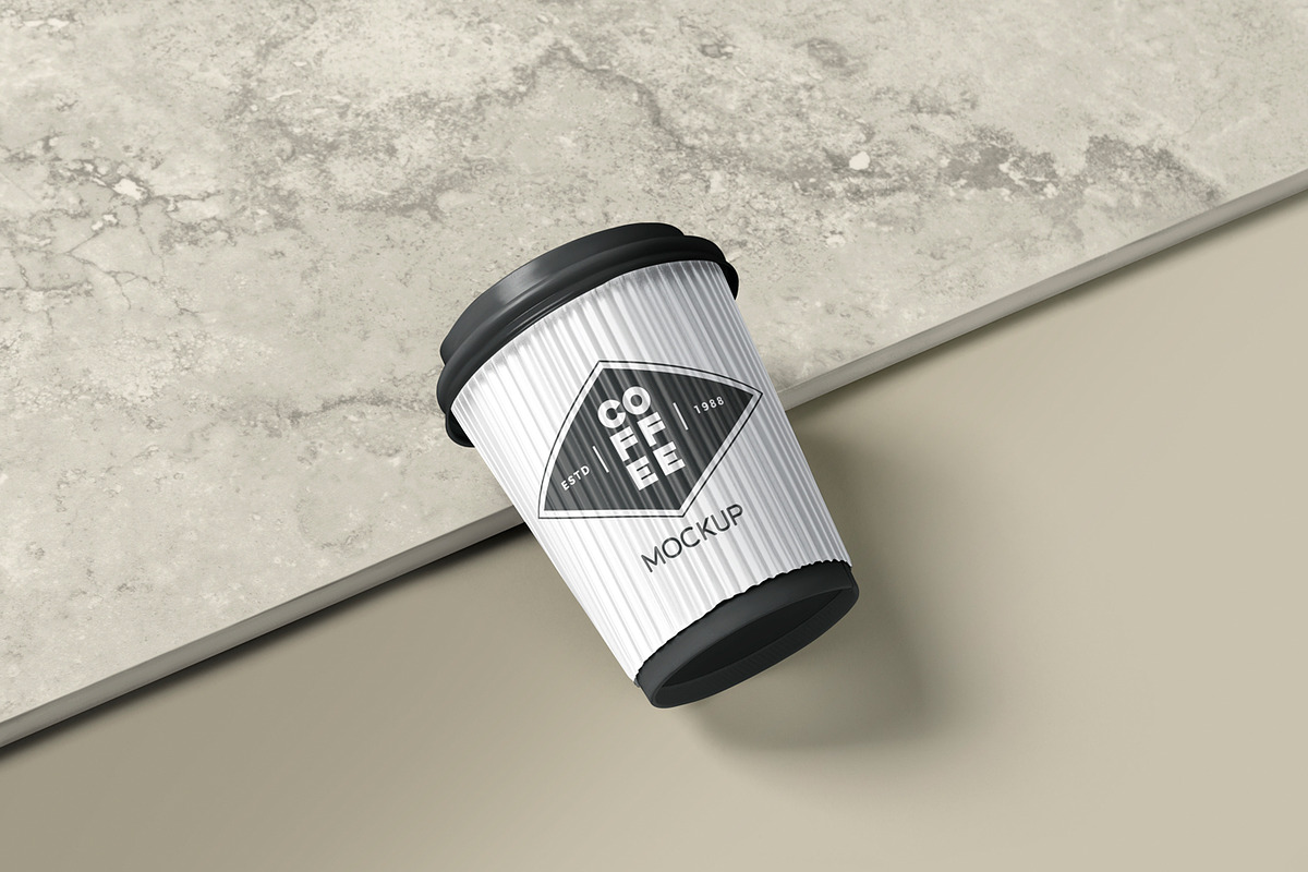 Disposable Coffee Cup Mockups, a Cups & Container Mockup by ZippyPixels (Photo 1 of 7)