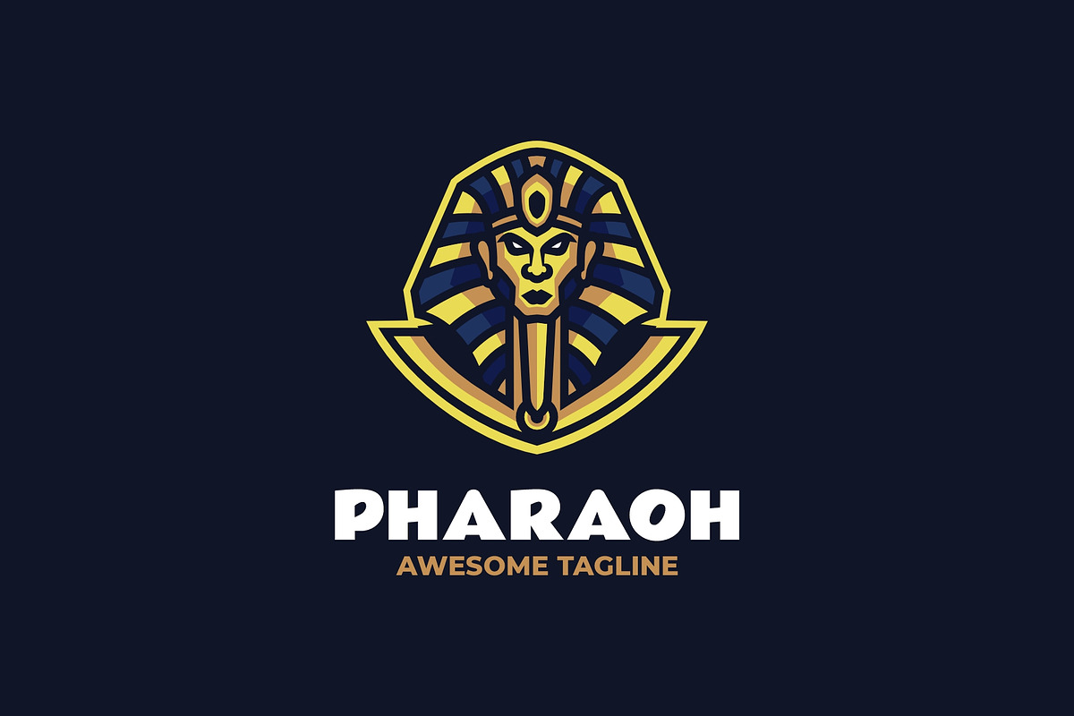 Pharaoh Mascot Logo Design, a Branding & Logo Template by Artnivora.Std