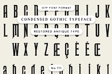 Condensed Gothic Typeface