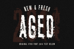 AGED Font By VTKS