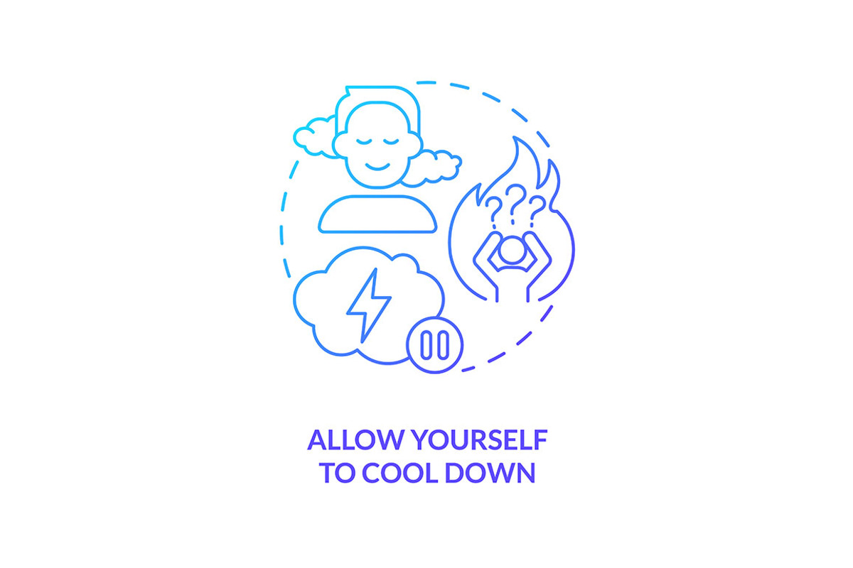 Allow yourself to cool down blue, an Icon by IMG Visuals