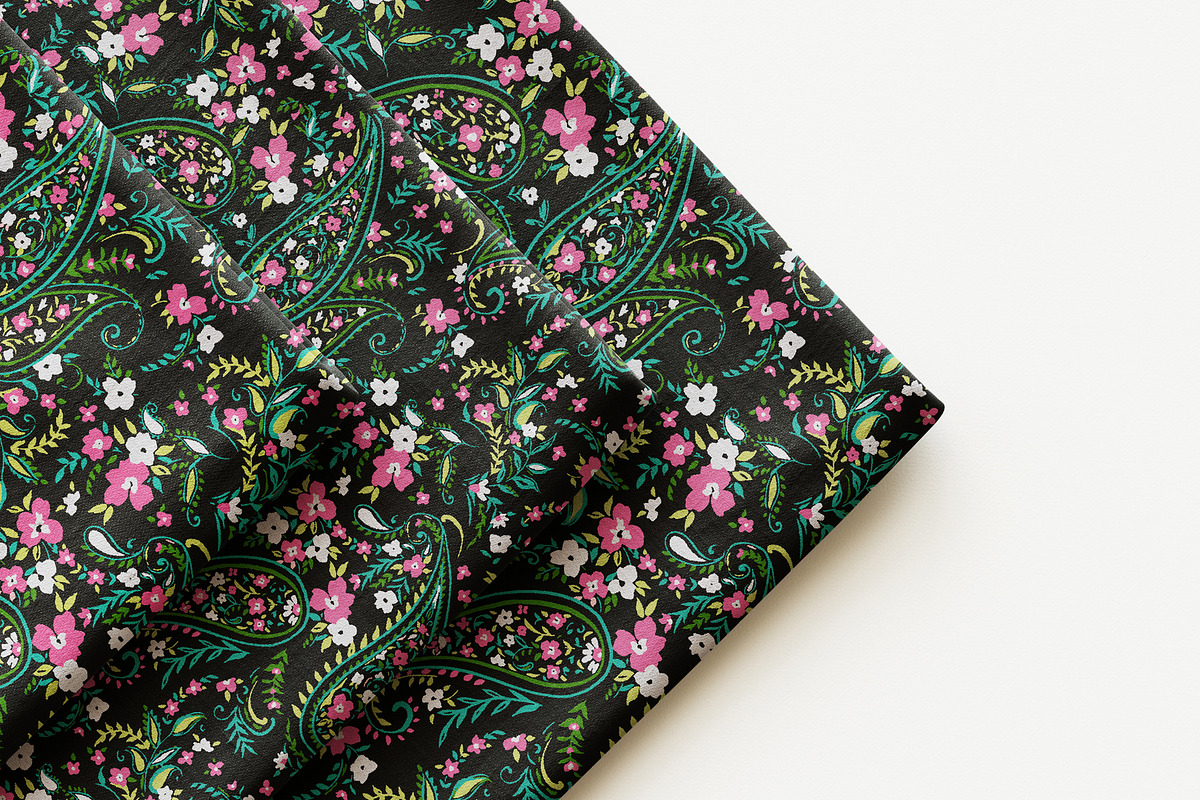 Ethnic Paisley Floral Pattern, a Pattern Graphic by StudioGlouna (Photo 8 of 9)