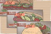Street fast food collection, a Background Graphic by Quetzal Art (Thumbnail 4 of 7)