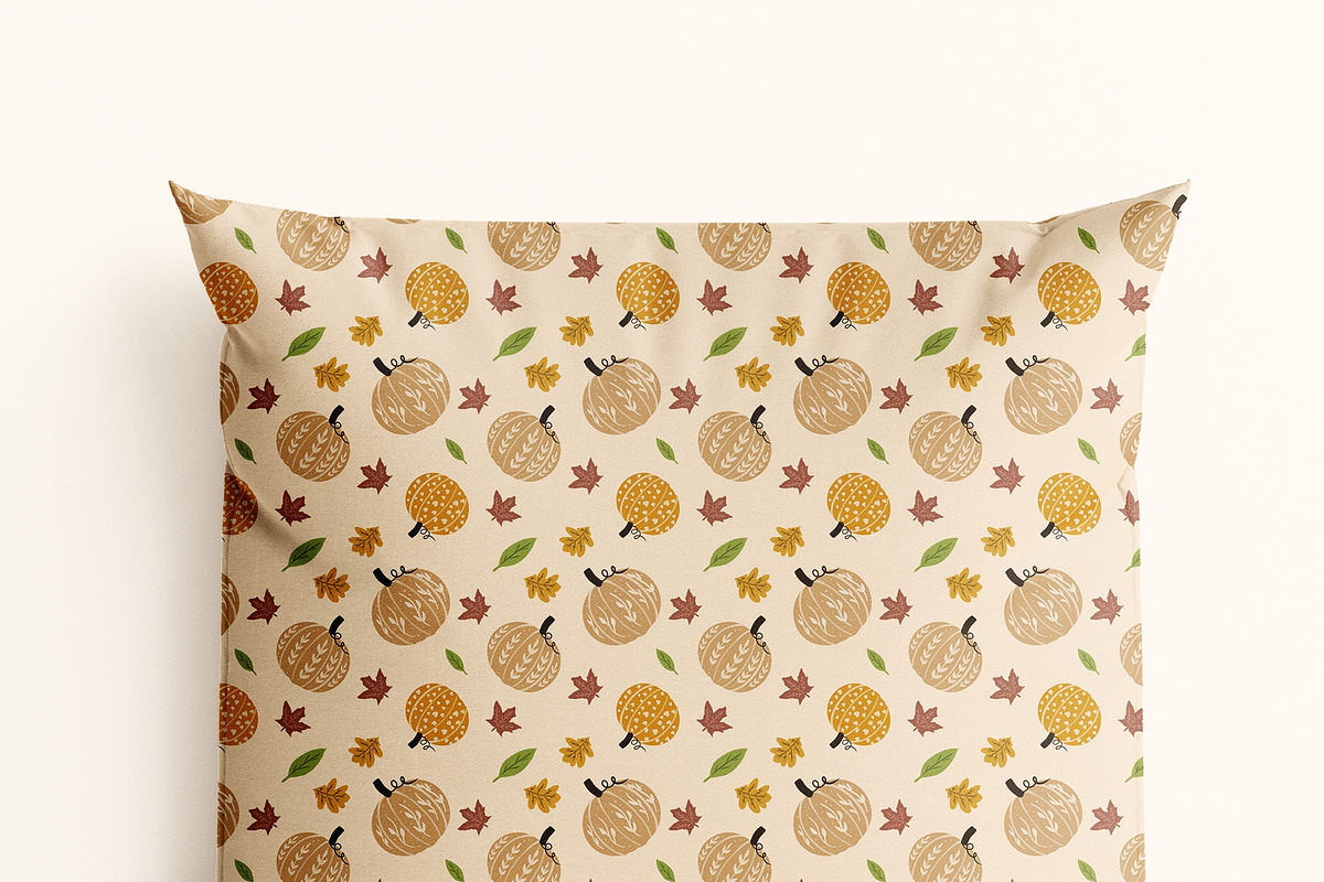 Boho Pumpkin Seamless Pattern, a Pattern Graphic by tchastudio (Photo 5 of 11)