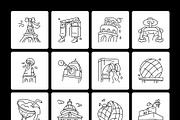 Paris Landmark Icon Set, an Outline Icon by Vectors Market (Thumbnail 7 of 8)