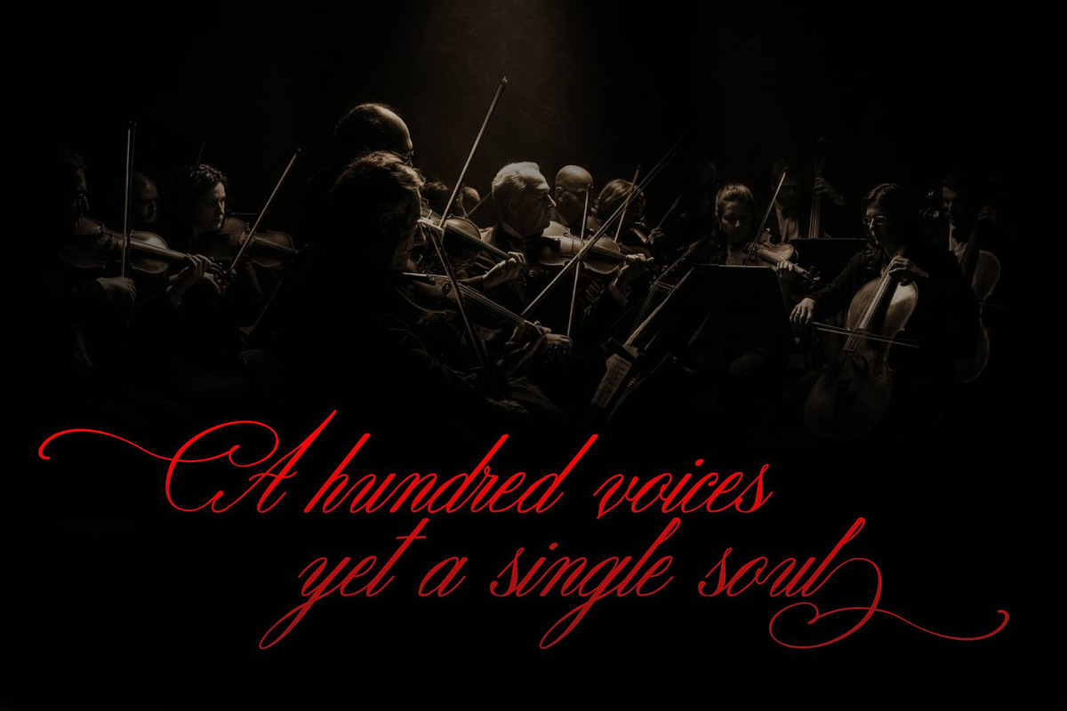Virtuos Music Cyrillic Font, a Script Font by IraDvilyuk (Photo 4 of 10)
