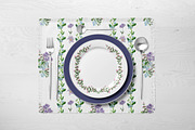 Dusk Blue Watercolor Florals, a Decorative Illustration by Catch the Dream Art (Thumbnail 6 of 12)