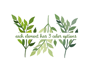 Greenery 2 - More Leaves & Wreaths, an Illustration by Kelly Jane Creative (Thumbnail 3 of 4)